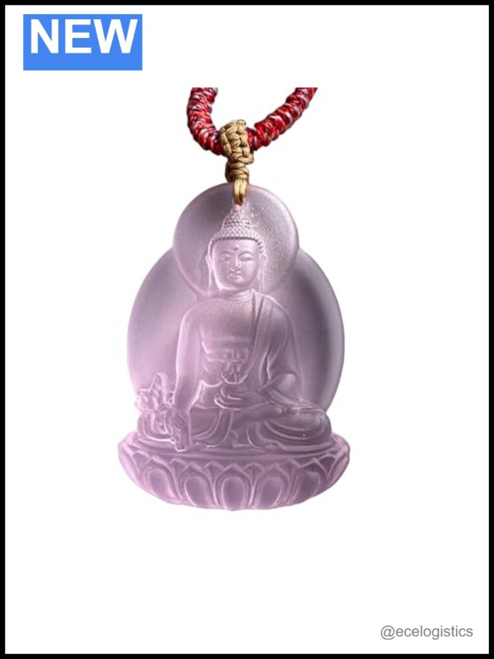 Glass Medicine Buddha Pendant Necklace